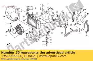 Honda 19505KPR900 draad, waterslangbescherming - Onderkant