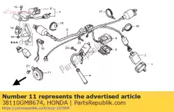 Ici, vous pouvez commander le composition de cor (haute) auprès de Honda , avec le numéro de pièce 38110GM8674: