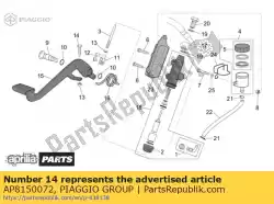 Tutaj możesz zamówić ? Ruba sze? Ciok? Tna m6x25 od Piaggio Group , z numerem części AP8150072: