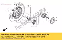 41201MBA000, Honda, piñón, accionamiento final (41t) honda vt 750 1997 1998 1999 2000 2001, Nuevo