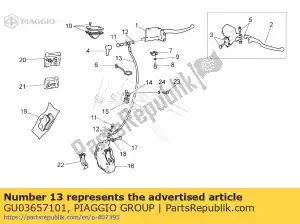 Piaggio Group GU03657101 flexible pipe - Bottom side