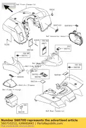 Ici, vous pouvez commander le avertissement d'étiquette, informations sur les pneus auprès de Kawasaki , avec le numéro de pièce 560710212: