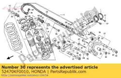 Here you can order the no description available at the moment from Honda, with part number 52470KF0010: