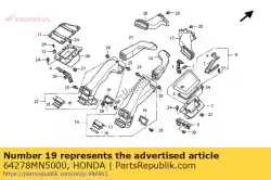 Ici, vous pouvez commander le conduit, r. Sous l'air auprès de Honda , avec le numéro de pièce 64278MN5000: