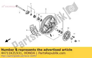 honda 44711KZL931 pneu, fr. (cheng shin) (80/9014 m / c 40p) - Lado inferior