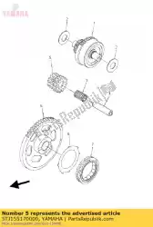 Tutaj możesz zamówić bieg, bieg ja? Owy 2 od Yamaha , z numerem części 5TJ155170000: