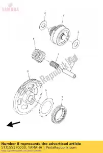 yamaha 5TJ155170000 bieg, bieg ja?owy 2 - Dół