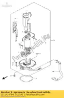 1511435F00, Suzuki, tuleja, pompa paliwa suzuki gsr  u sv s s2 sz gsx bking bk bka hayabusa ru1 r sa ru2z a dl vstrom ru2 se ruz su ruf sz1 ua bkau2 gsxr sua u3 u2 sz2 rz bkuf bku2 sf r750 gsx1300r r1000 r600 dl1000 v strom gsx1400 gsx1300rz r600z sv1000ns sv650ns dl650 r600x r750x gsr600 gsr600, Nowy