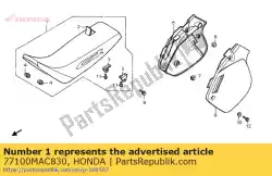 Qui puoi ordinare nessuna descrizione disponibile al momento da Honda , con numero parte 77100MAC830: