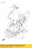 B60146020000, Yamaha, uitlaatpijp comp. yamaha  mt 1000 2016 2017 2018 2019 2020 2021, Nieuw