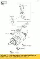 921390115, Kawasaki, boccola, biella, nero er650a6s kawasaki  er-6f er-6n kle klz vulcan 650 1000 2006 2007 2008 2009 2010 2011 2012 2013 2014 2015 2016 2017 2018 2019 2020 2021, Nuovo