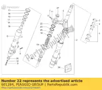 601284, Piaggio Group, bague d'arrêt (marzocchi) aprilia gilera piaggio  atlantic nexus scarabeo x 250 300 400 492 500 2001 2002 2003 2004 2005 2006 2007 2008 2009 2010, Nouveau