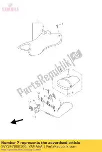 yamaha 5VY247800100 blocco sedile - Il fondo