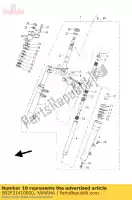 5B2F31410000, Yamaha, spring front fork yamaha vp 125 250 2007 2008 2009 2010 2011, New