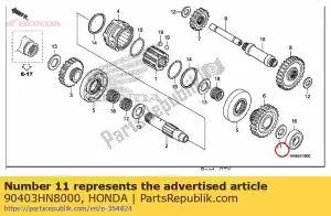 Honda 90403HN8000 arandela, especial, 17 mm - Lado inferior
