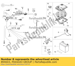 Aprilia 894603, Caja portafusibles, OEM: Aprilia 894603