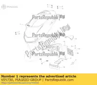 655730, Piaggio Group, proteção traseira     , Novo