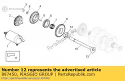 Here you can order the fifth wheel from Piaggio Group, with part number 897450: