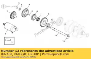 Piaggio Group 897450 fifth wheel - Bottom side