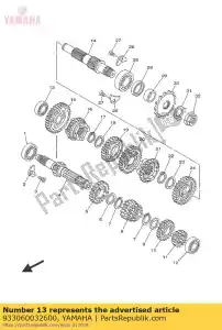yamaha 933060032600 palier - La partie au fond