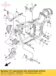 Here you can order the cover, side 6 from Yamaha, with part number 5EL2171X0000: