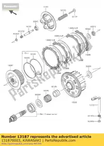 kawasaki 131870003 embrague de placa en funcionamiento zx600-j - imagen 9 de 9