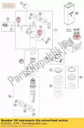 Aquí puede pedir kit de reparación junta 05 de KTM , con el número de pieza R15002:
