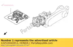 Ici, vous pouvez commander le joint, culasse auprès de Honda , avec le numéro de pièce 12251KGG912: