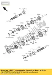 Here you can order the shaft-transmission in vn1500-p from Kawasaki, with part number 131271288: