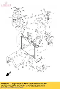 yamaha 5JW124050100 conjunto de soplador - Lado inferior