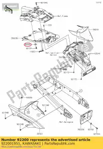 kawasaki 922001951 01 podk?adka,9x28x2,3 - Dół