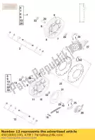 45010001100, KTM, rueda trasera cpl. 1,50x10 'ste ktm junior mini mini adventure senior sx sxr 50 1997 1998 1999 2000 2001 2002 2003 2004 2005 2006 2007 2008, Nuevo