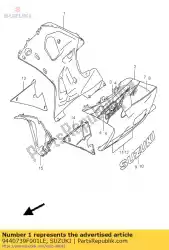 Here you can order the cowl. Assy,under from Suzuki, with part number 9440739F001LE: