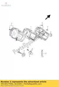 Suzuki 3415017HA0 caso, superiore - Il fondo