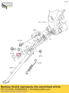 Kawasaki 921521828 colarinho, 10,2x15x20,1 - Lado inferior