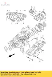 Aquí puede pedir tornillo 10x118 de Suzuki , con el número de pieza 0910310076: