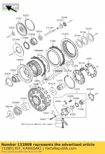 kawasaki 132801307 support vn1600-a1 - La partie au fond