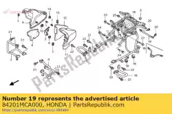 Qui puoi ordinare pipe, rr. Estremità del telaio da Honda , con numero parte 84201MCA000: