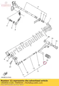 yamaha 1WDE811100 pédale de changement de vitesse - La partie au fond