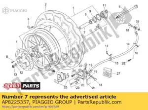 Piaggio Group AP8225357 podk?adka dystansowa przedniego ko?a - Dół