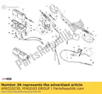 AP8220230, Piaggio Group, Struik aprilia mx rx marce 0 50 3 5, Nieuw