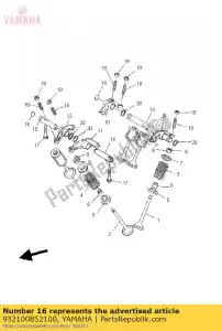 yamaha 932100852100 o-ring (5y1) - Bottom side