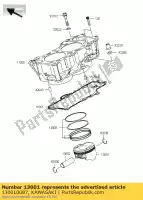 130010087, Kawasaki, piston-engine er650a6s kawasaki er-6f er-6n kle 650 2006 2007 2008 2009 2010 2011 2012, New