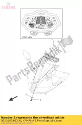 sluitring, blank (zn) van Yamaha, met onderdeel nummer 9020105X0300, bestel je hier online: