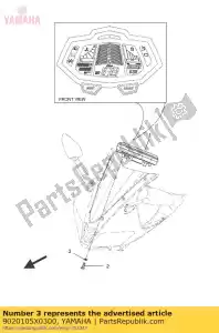 yamaha 9020105X0300 sluitring, blank (zn) - Onderkant