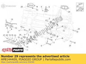 aprilia AP8144409 gewerkschaftsdichtung - Unterseite