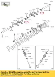 Here you can order the spring,rocker shaft,e from Kawasaki, with part number 921451279: