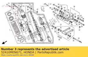 Honda 52410MEN671 compuerta amortiguadora trasera - Lado inferior