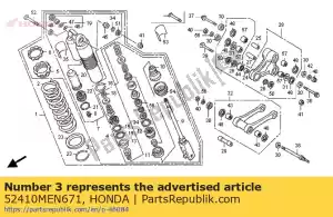 Honda 52410MEN671 demper comp, achter - Onderkant