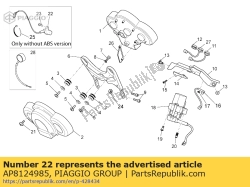 Aprilia AP8124985, Tachosensor kpl., OEM: Aprilia AP8124985